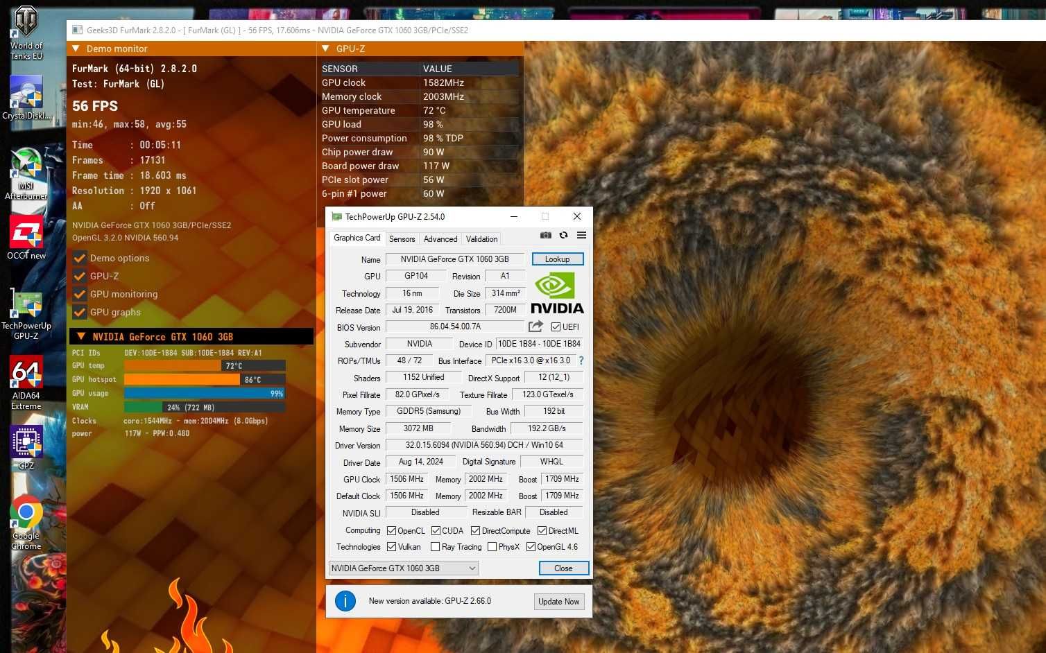 ПК Ryzen 5 1600+ GTX1060+ 8/16Gb DDR4 s-AM4 ігровий комп'ютер