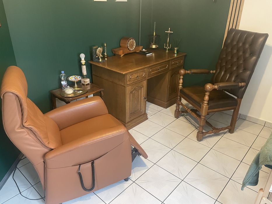 Meble fotel rozkladany tron biurko ludwik