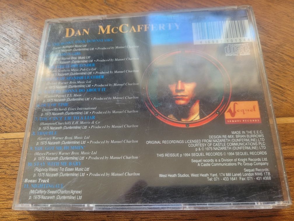 CD Dan McCafferty 2002 Sequel Records/ wyd.nieoficjalne