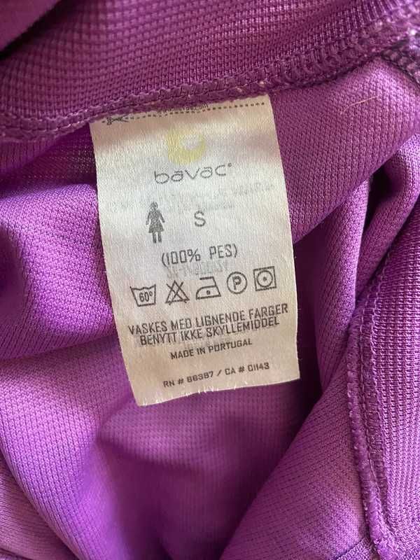 S m bavac termoaktywna bluzka golf fioletowy sport termiczny sweter
