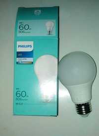 Лампа Philips LED 8w, E27