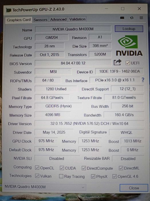 Ноутбук MSI GT60 15,6"FullHD/i7 3740QM/Nvidia M4000M-4Gb/16Gb/SSD+HDD/