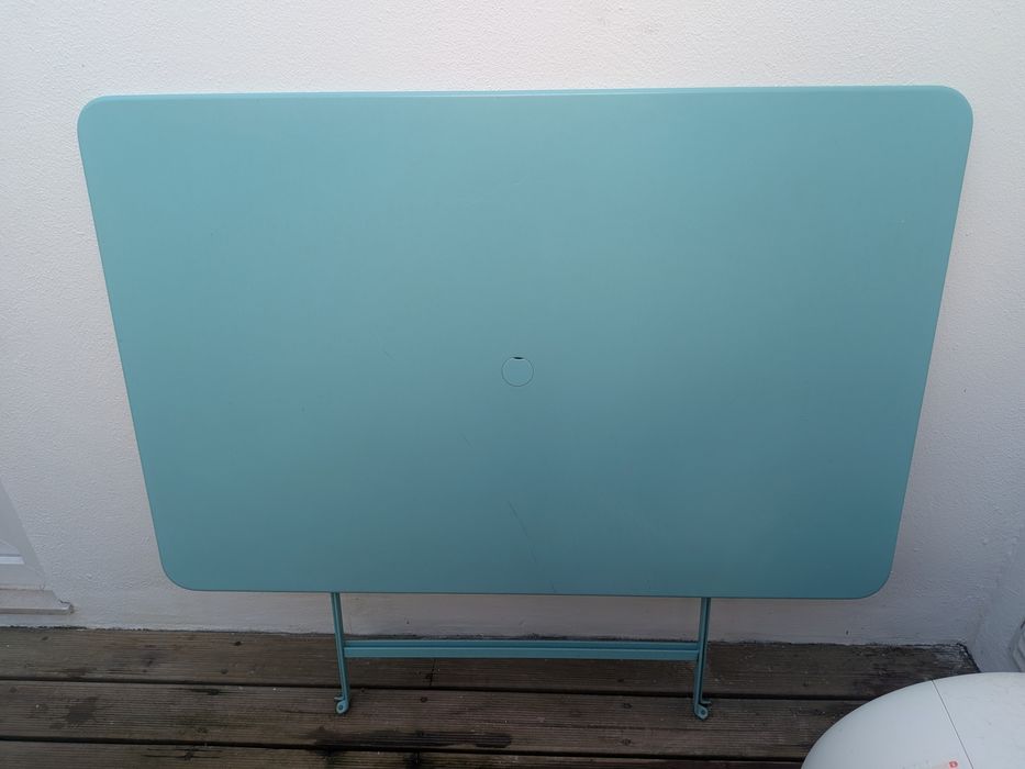 Mesa exterior Azul Turquesa