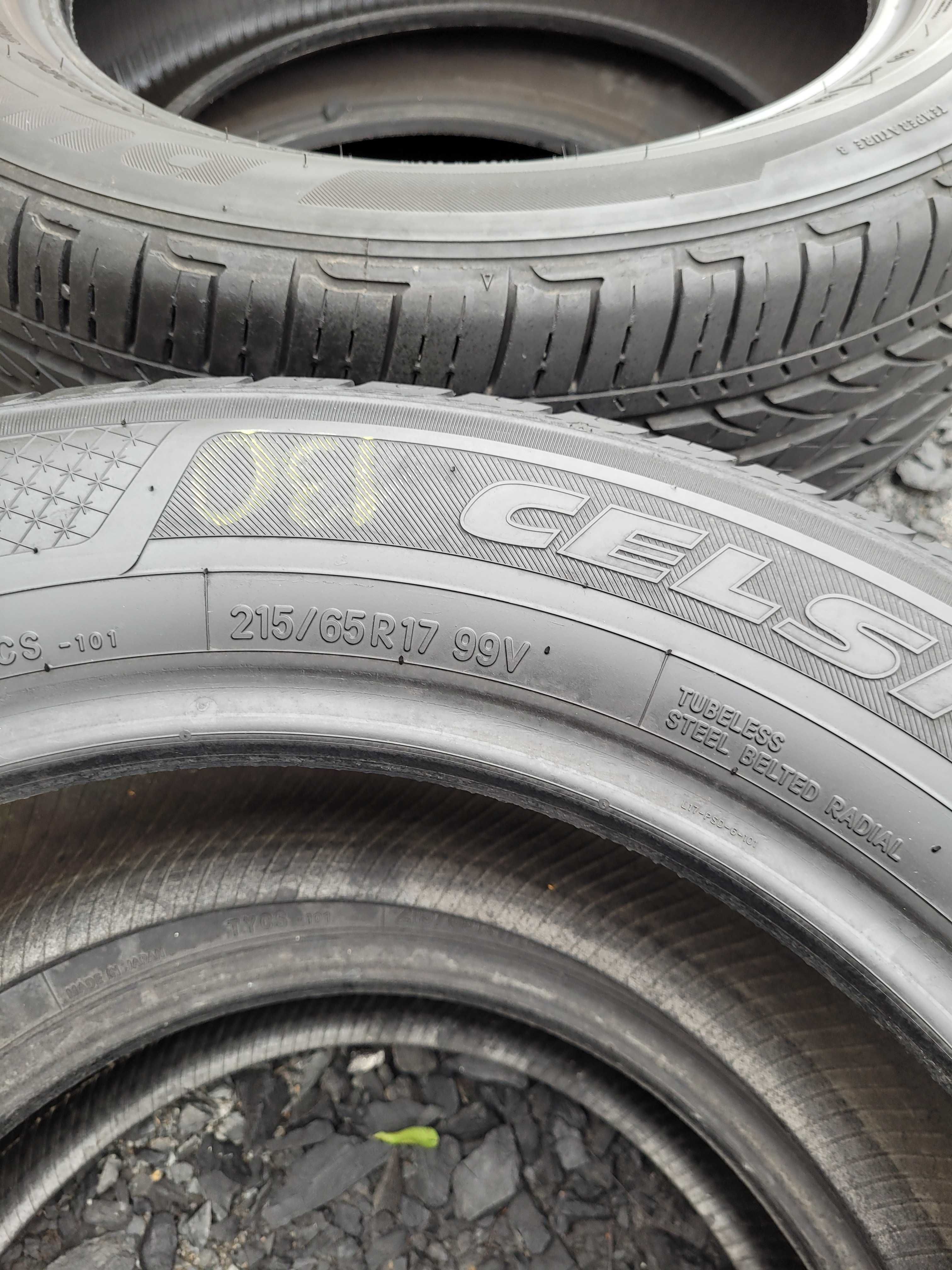 WYSYŁKA 2 Opony Wielosezonowe 215 65 R17 Toyo Celsius 2017r.