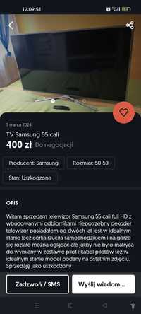 Tv Samsung 55 cali