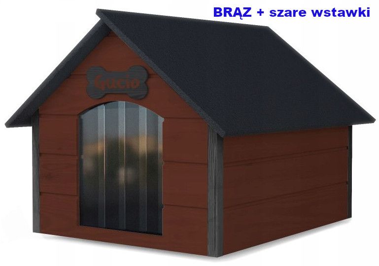 Ocieplana Buda Legowisko dla Psa Psów + kurtyna rozm. L