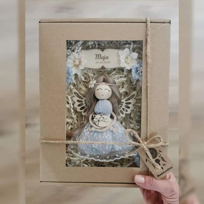 Sowa Makrama ręcznie robiona.