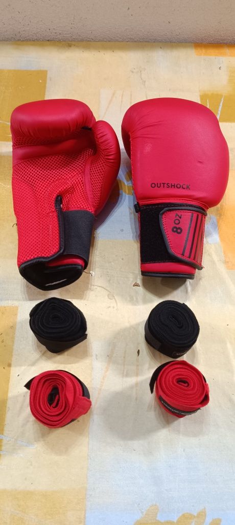 Luvas de box outshock com fitas