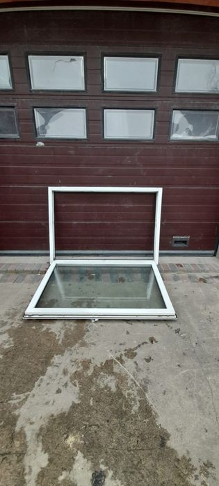 Okna poziome leżące uchylne pcv 155x107 używane garaż obora DOWÓZ KRAJ