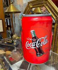 Aparelhagem Vintage Lata Coca Cola rádio e cassetes Akura C303