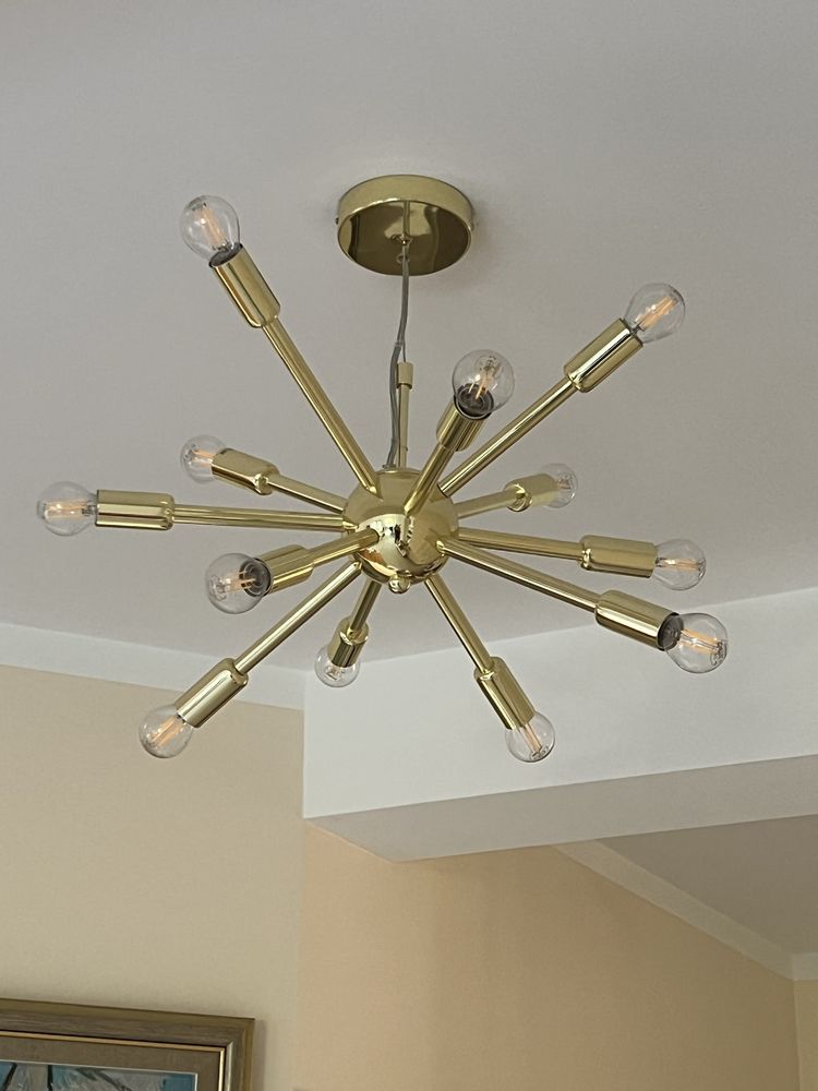 Westwing  lampa sufitowa Spike złota ,jak nowa  ( posiadam 3 sztuki)
