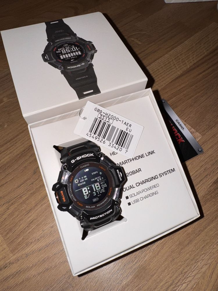 Zegarek casio g-shock GBD-H2000-1AER- gwarancja producenta 6 lat