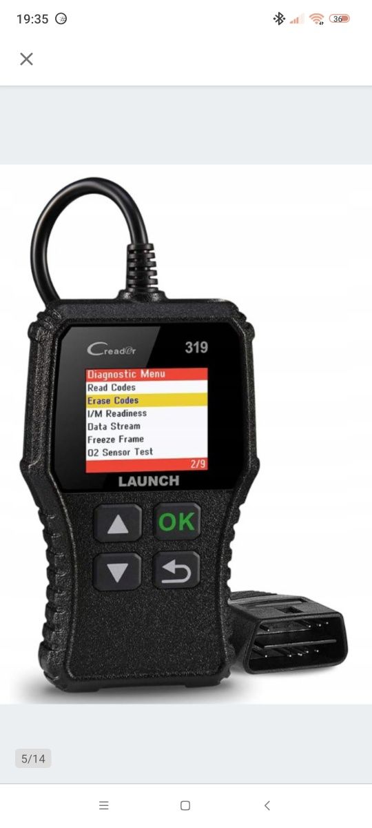 tester diagnostyczny LAUNCH CR319 OBD łączność