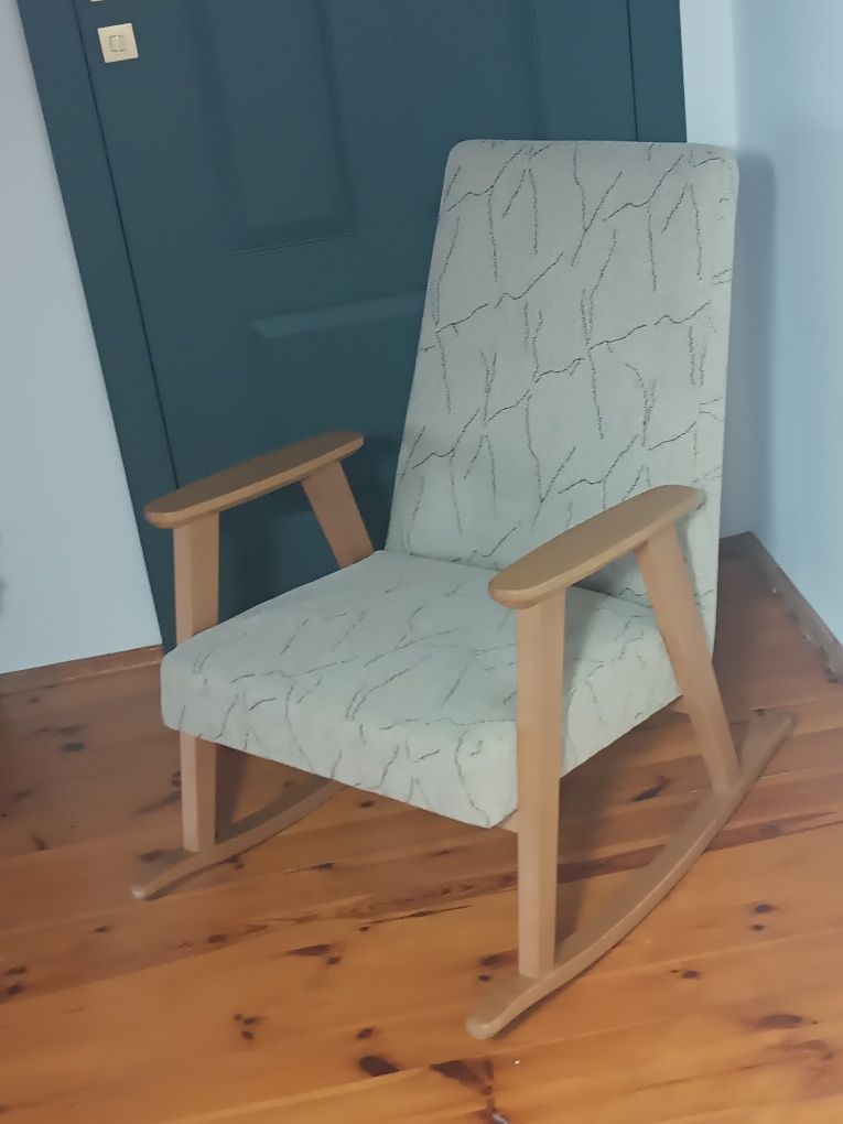 Fotel bujany ala Chierowski PRL z Agata Meble