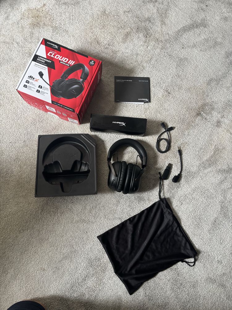 Słuchawki bezprzewodowe z mikrofonem hyperx cloud 3 wireless