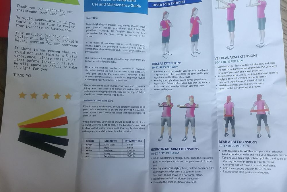 Резинки для фітнесу,  комплект.