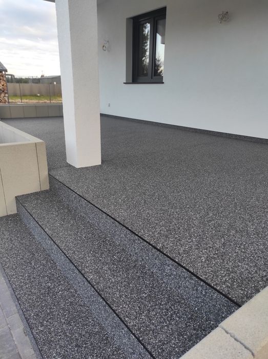 kamienny dywan tarasy schody balkony