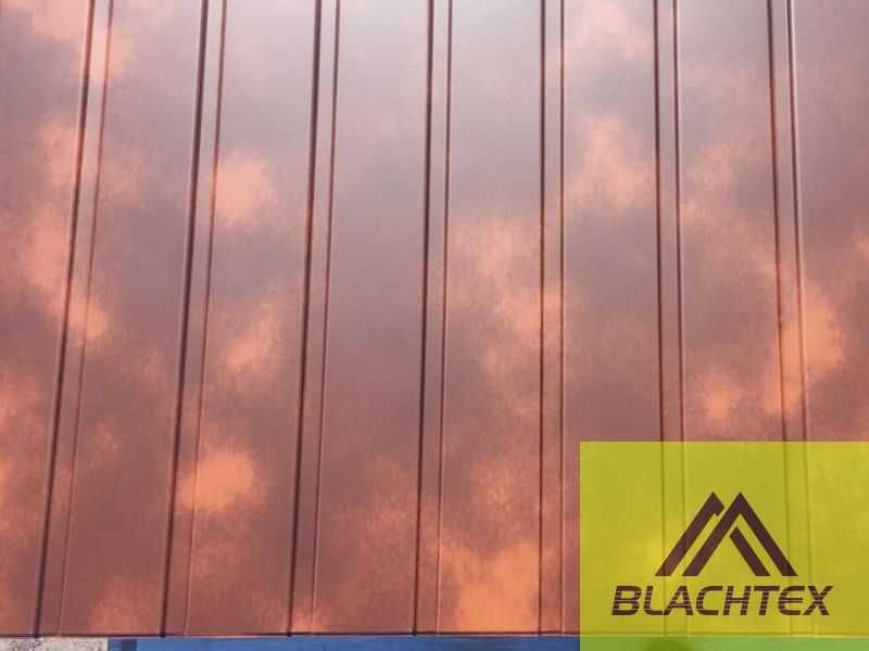 Blacha PANELOWA BRĄZ od ręki BLACHTEX KLĘCZANY blacha trapezowa-2gat