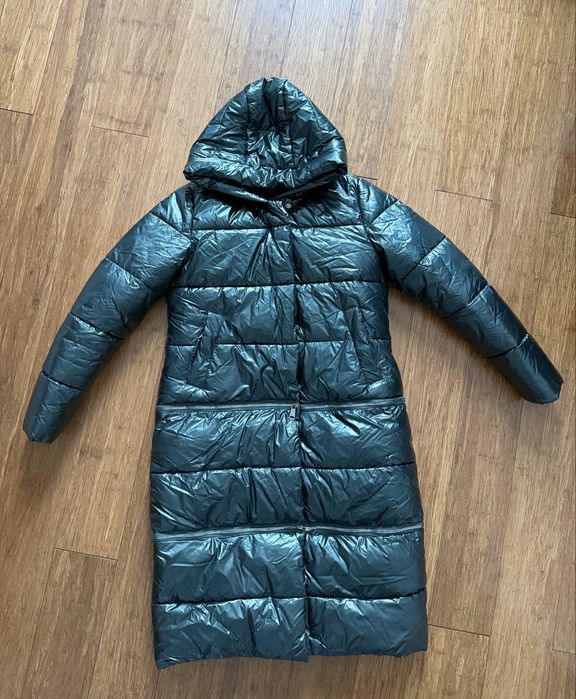 Płaszcz zimowy butelkowa zieleń 3w1