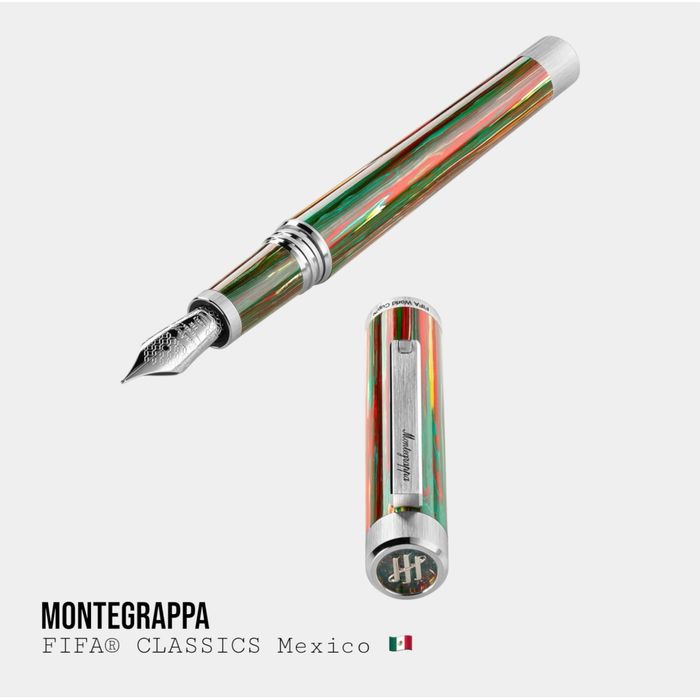 Пір’яна Ручка Montegrappa FIFA Mexico | Ліміт 100 шт | 14K золоте перо