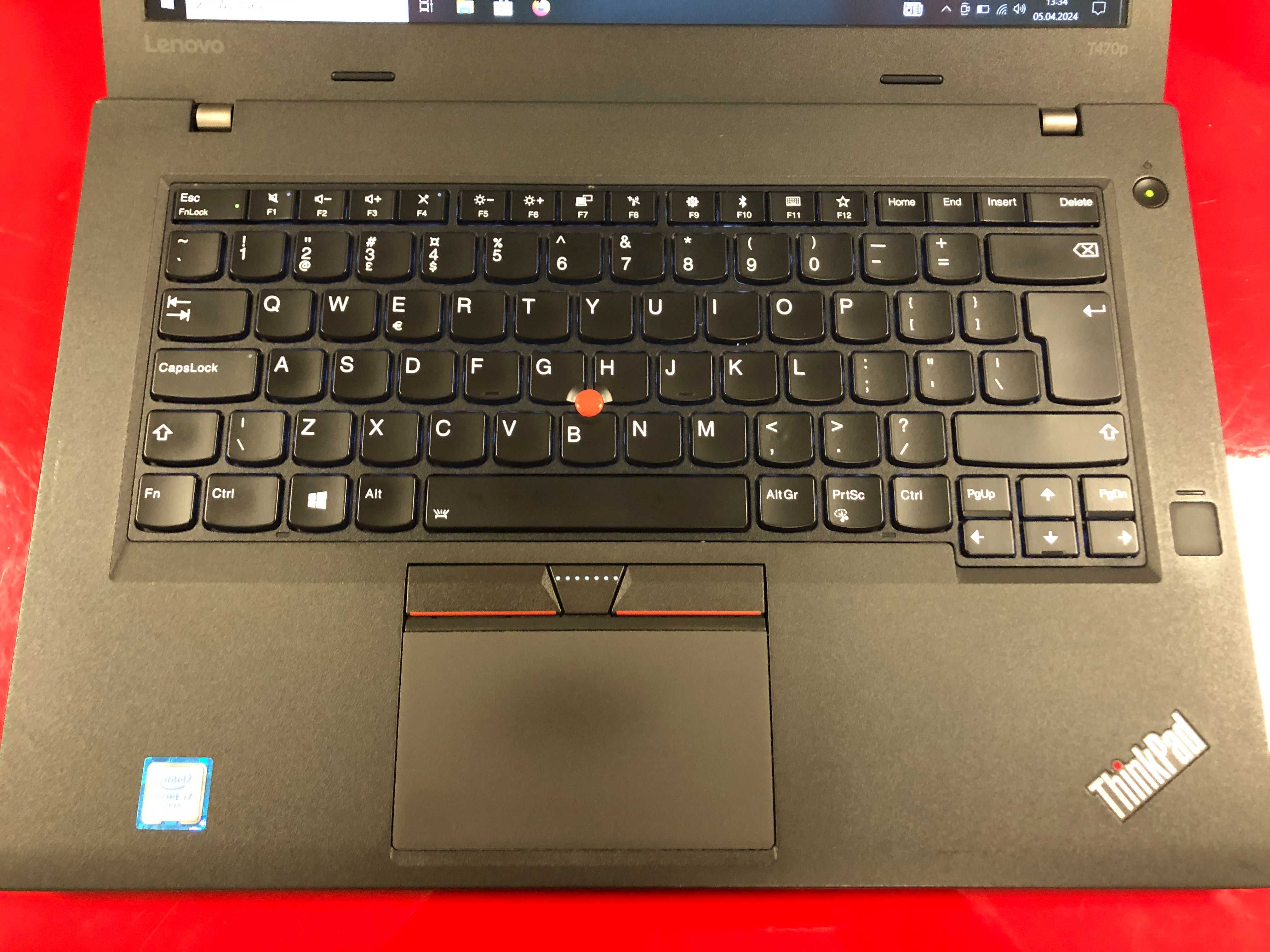 Laptop A-Klasa Lenovo ThinkPad T470p I7-HQ 16GB 512SSD Nvidia RATY0%