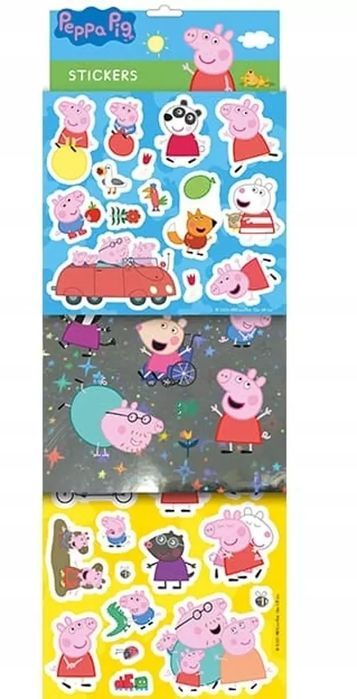 Naklejki klasyczne Świnka Peppa Jiri Models 63 szt.. Jiri Models