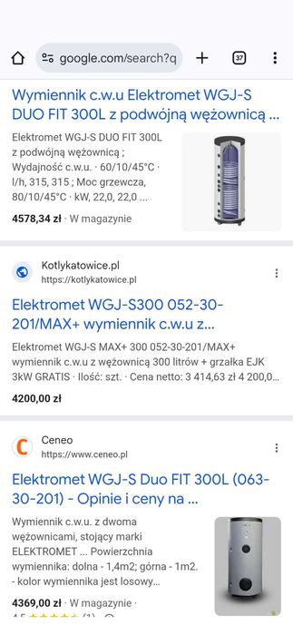 Zbiornik-Bufor-Wymiennik CWU -2 wężownice