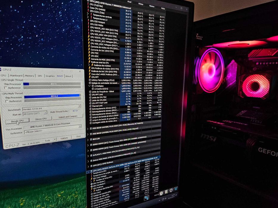 PC Gaming - R7 9800X3D - RTX 5080 - 32GbDDR5 - 2TbSSD