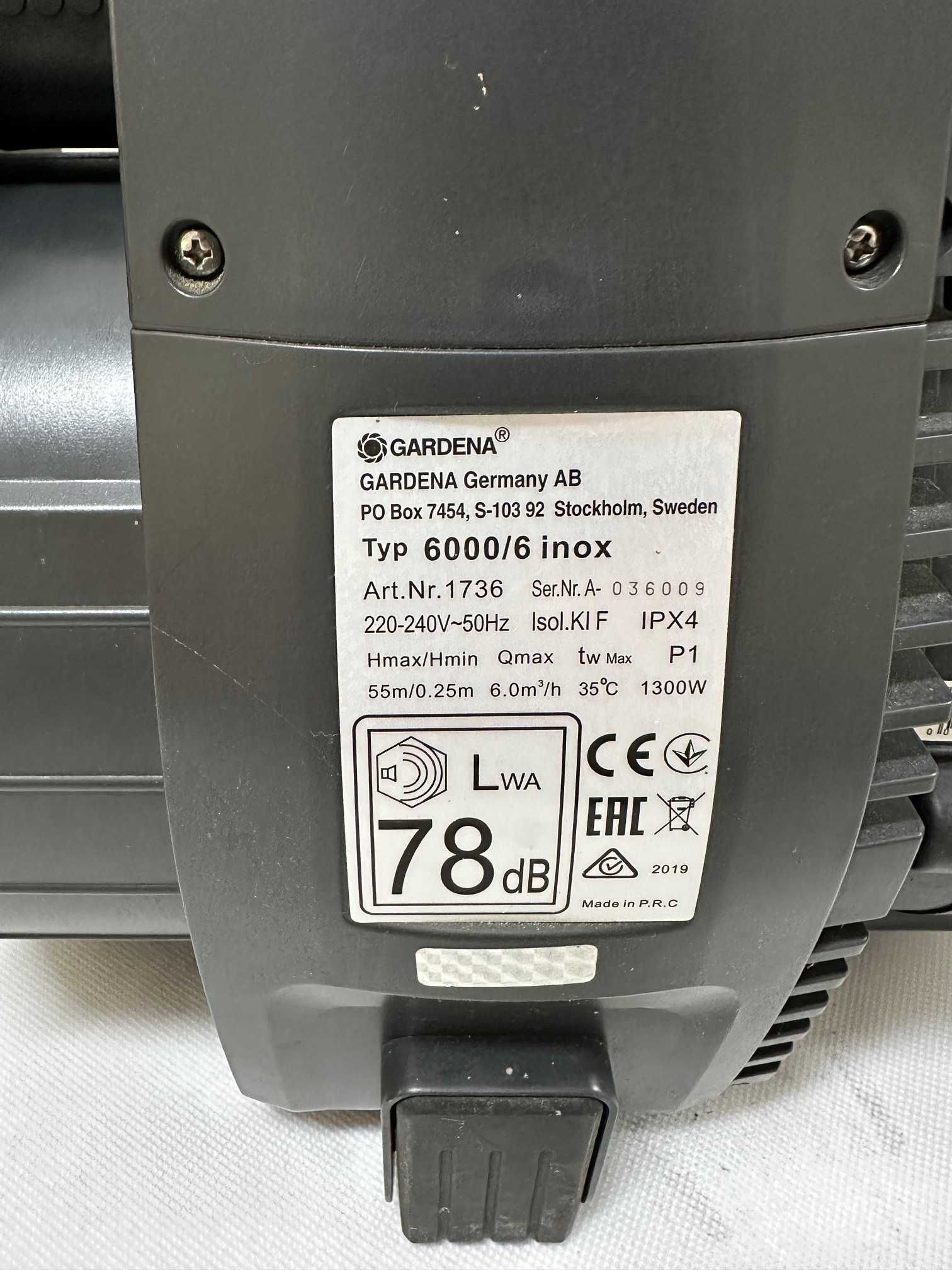 Hydrofor Pompa ogrodowa powierzchniowa Gardena 6000/6 Premium 1300W
