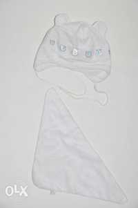 Zimowy komplet coccodrillo czapka + apaszka dla niemowlaka.