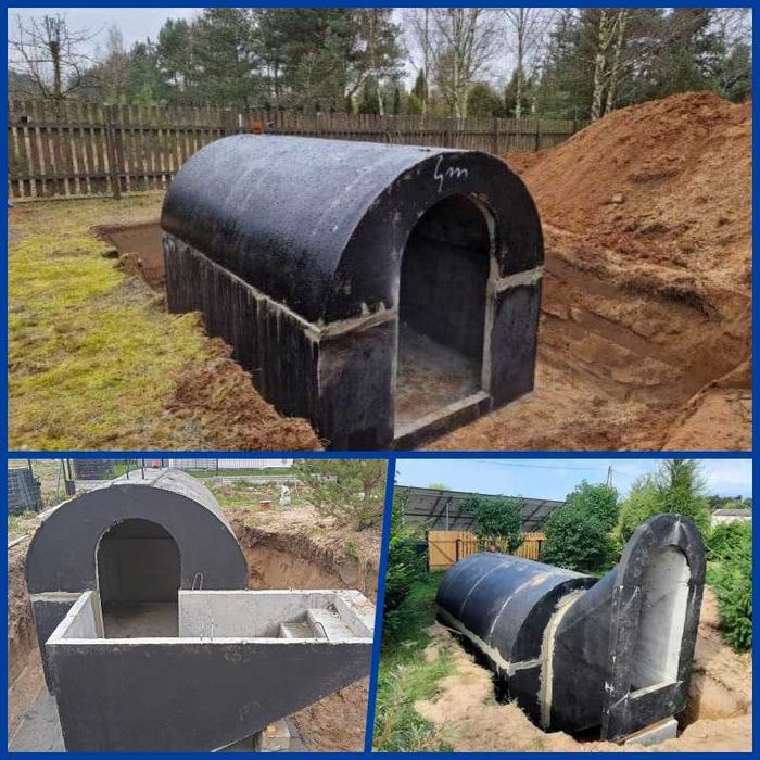 Piwnica betonowa ziemianka piwniczka ogrodowa Czaplinek Szczecinek