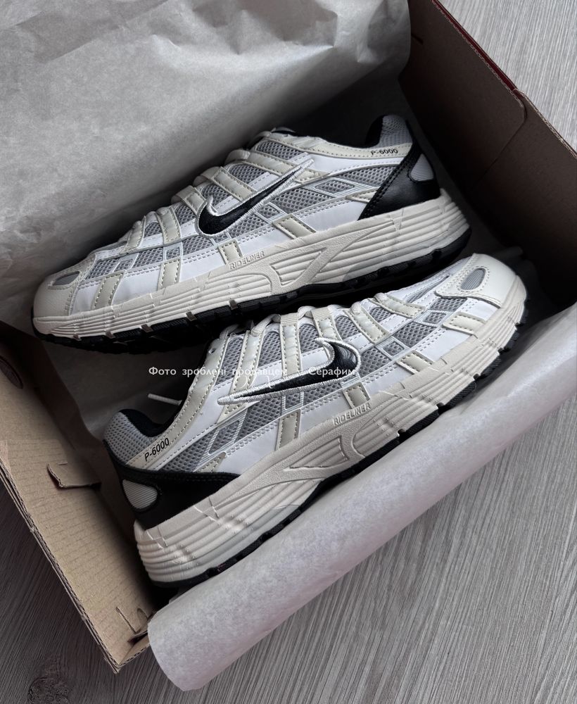 Оригинальные Nike P-6000 Platinum Tint Black light bone