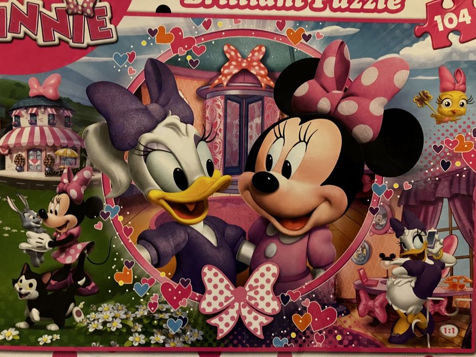 Clementoni puzzle 104 elementów myszka minnie błyszczące brilliant