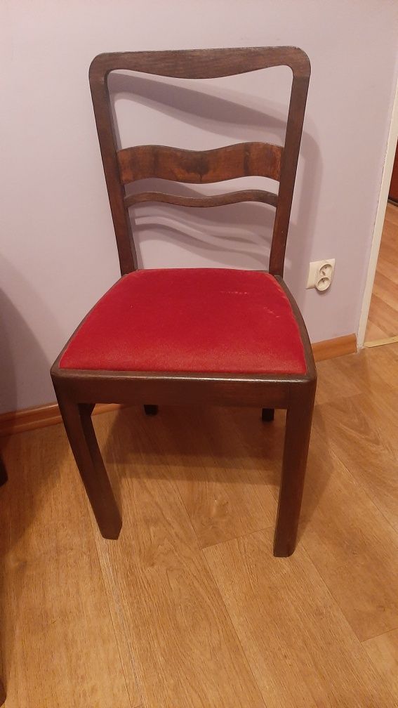 Zestaw Stół Stary PRL i 2 krzesła