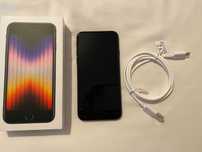 iPhone SE (2022) em excelente estado c/ cabo de carregamento