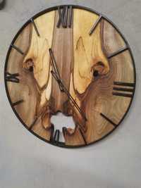 Zegar drewno orzech 50 cm