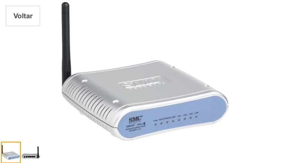 router SMC Barricade 54Mbps Wireless 4 portas