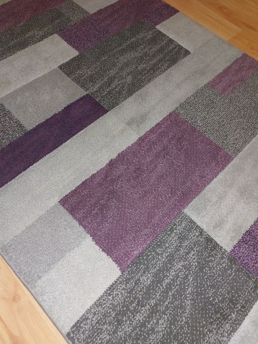 Dywan fioletowy szary siwy 100 x 180 cm Rumba