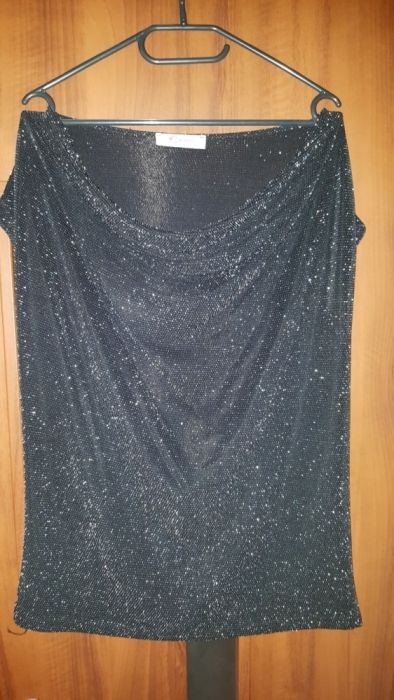 Bluzka sylwestrowa ze srebrna nitka