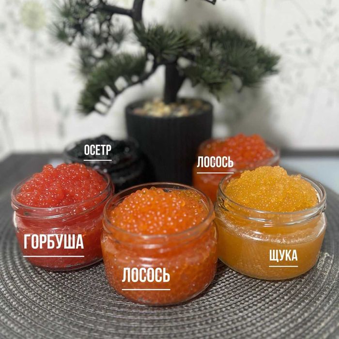 Ікра Горбуші, Лосося, Осетра, Кети, Щуки