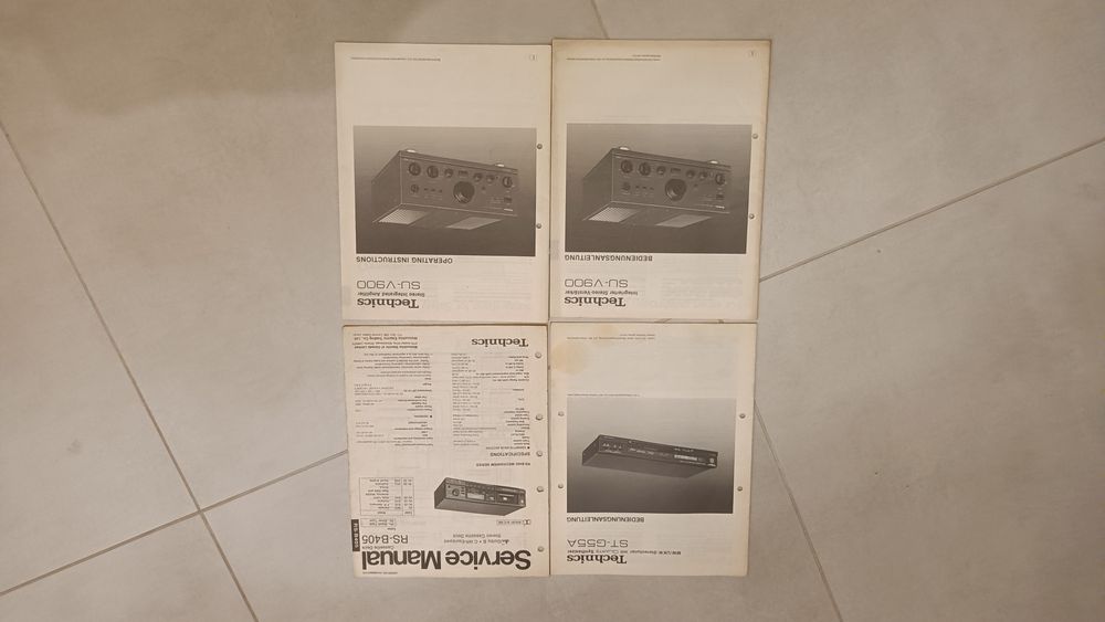 TECHNICS SU-V900 ST-G55A RS-B405 Instrukcja Service Manual Serwisowy
