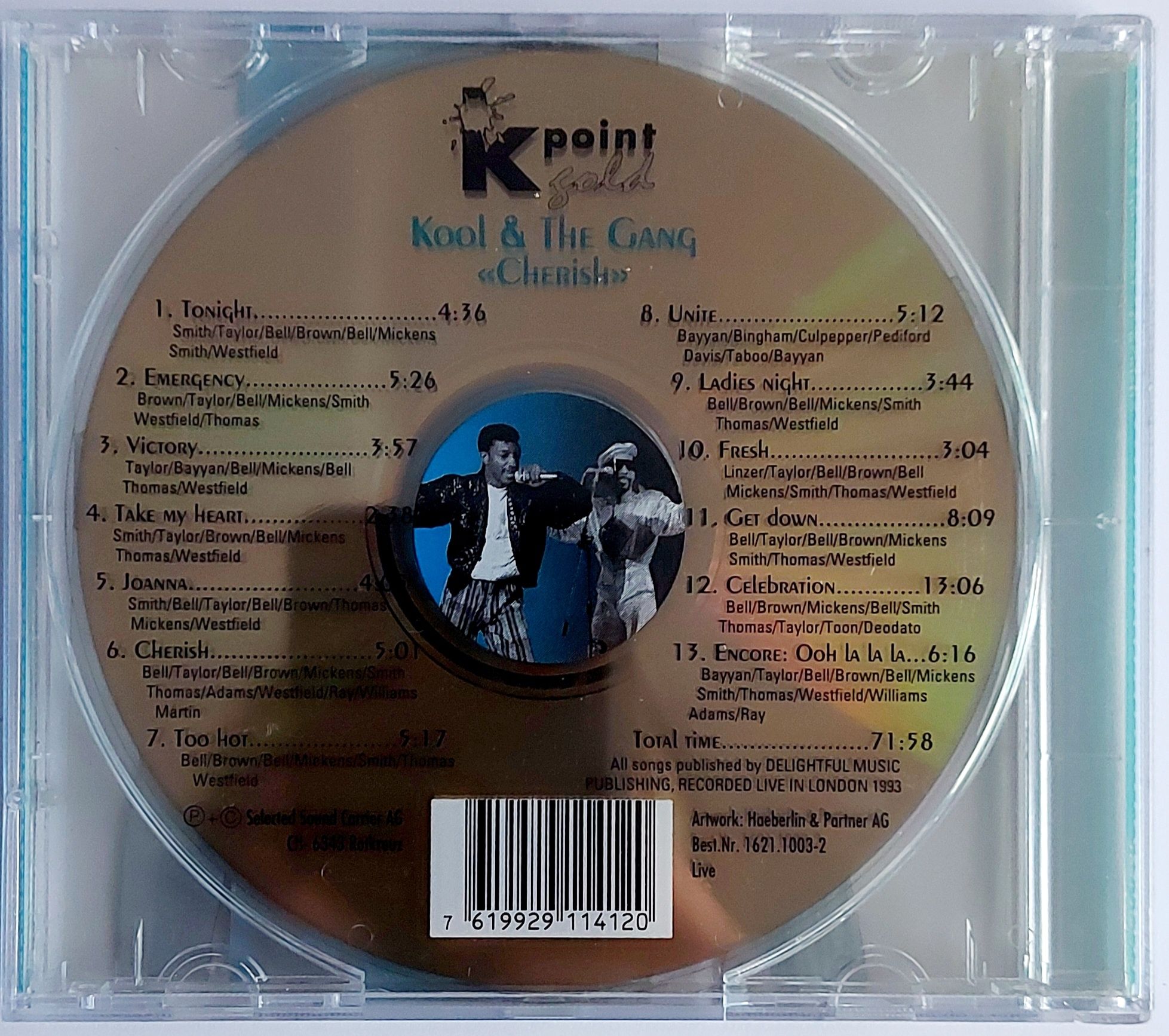 Kool & The Gang Cheris 1994r K Point Gold CD