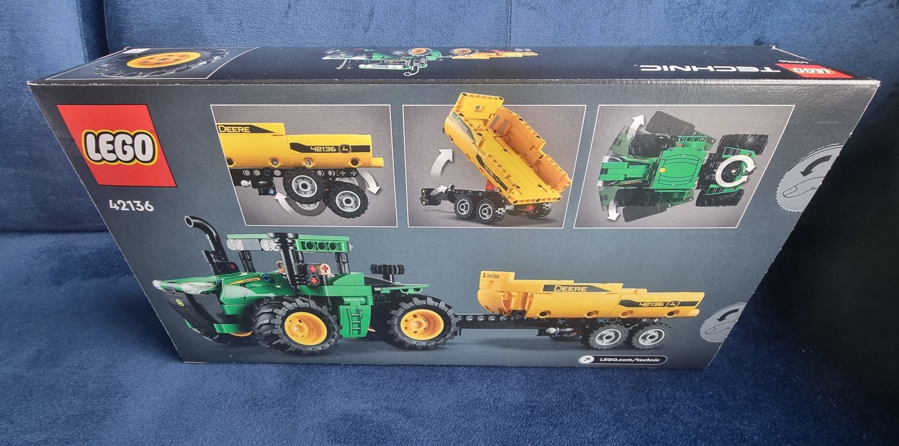 Lego 42136 John Deere traktor z przyczepką