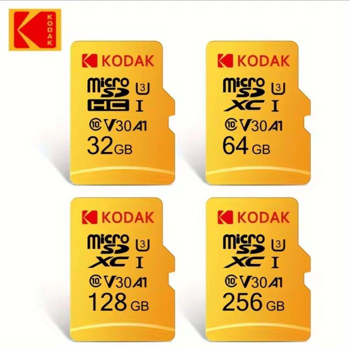 Оригінальні карти пам'яті Kodak microSD 32Gb 64Gb 128Gb 256Gb