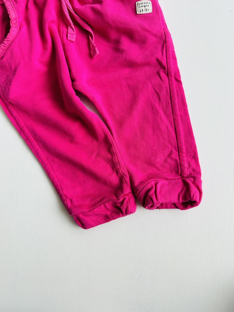 Spodnie dresowe Lindex 68-74cm organiczna bawełna dla dziewczynki#1608