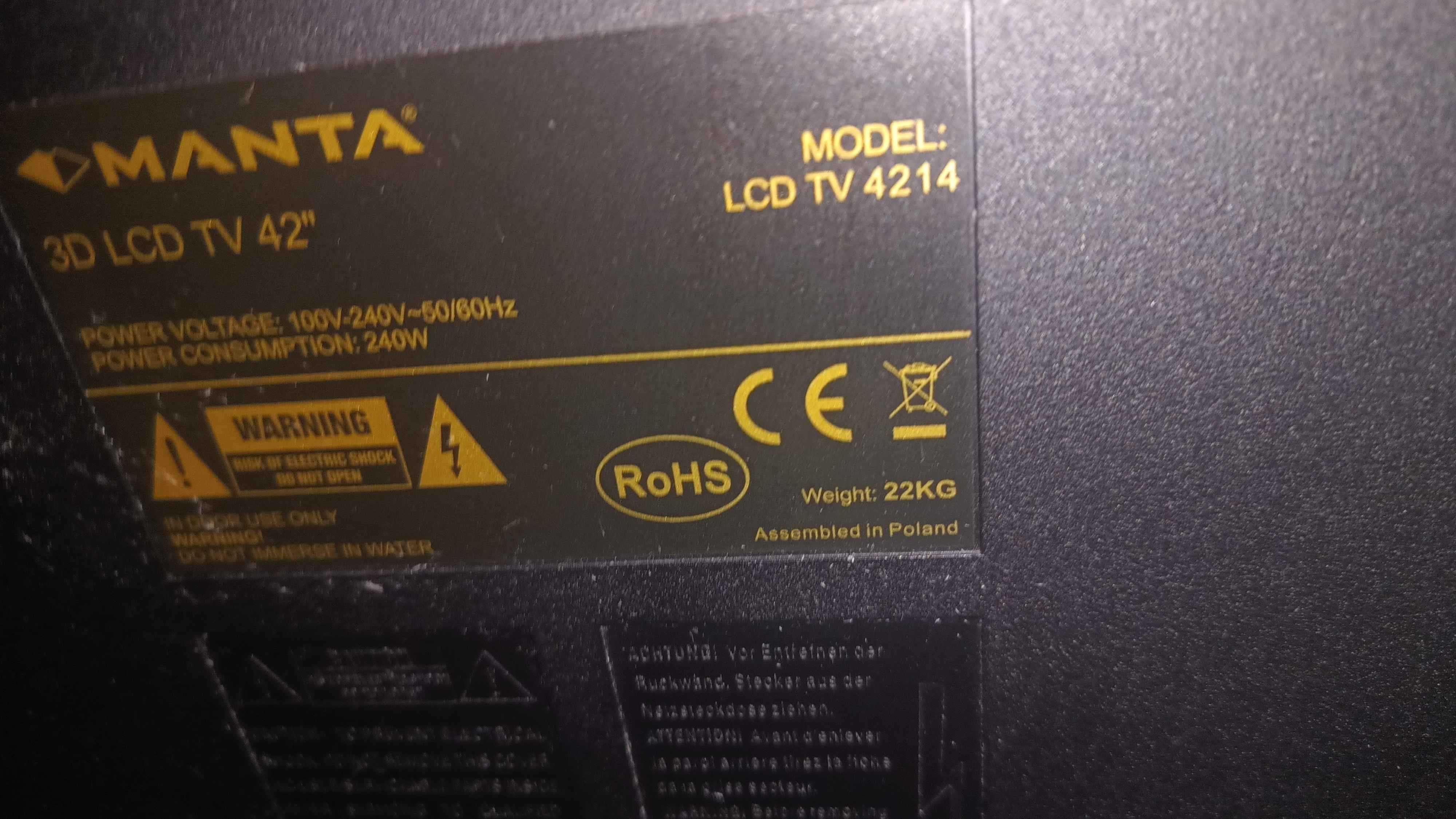Telewizor Manta Model LCD TV 4214