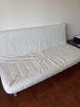 Sofa-cama 3 lugares com colchao e capa protetora incluida