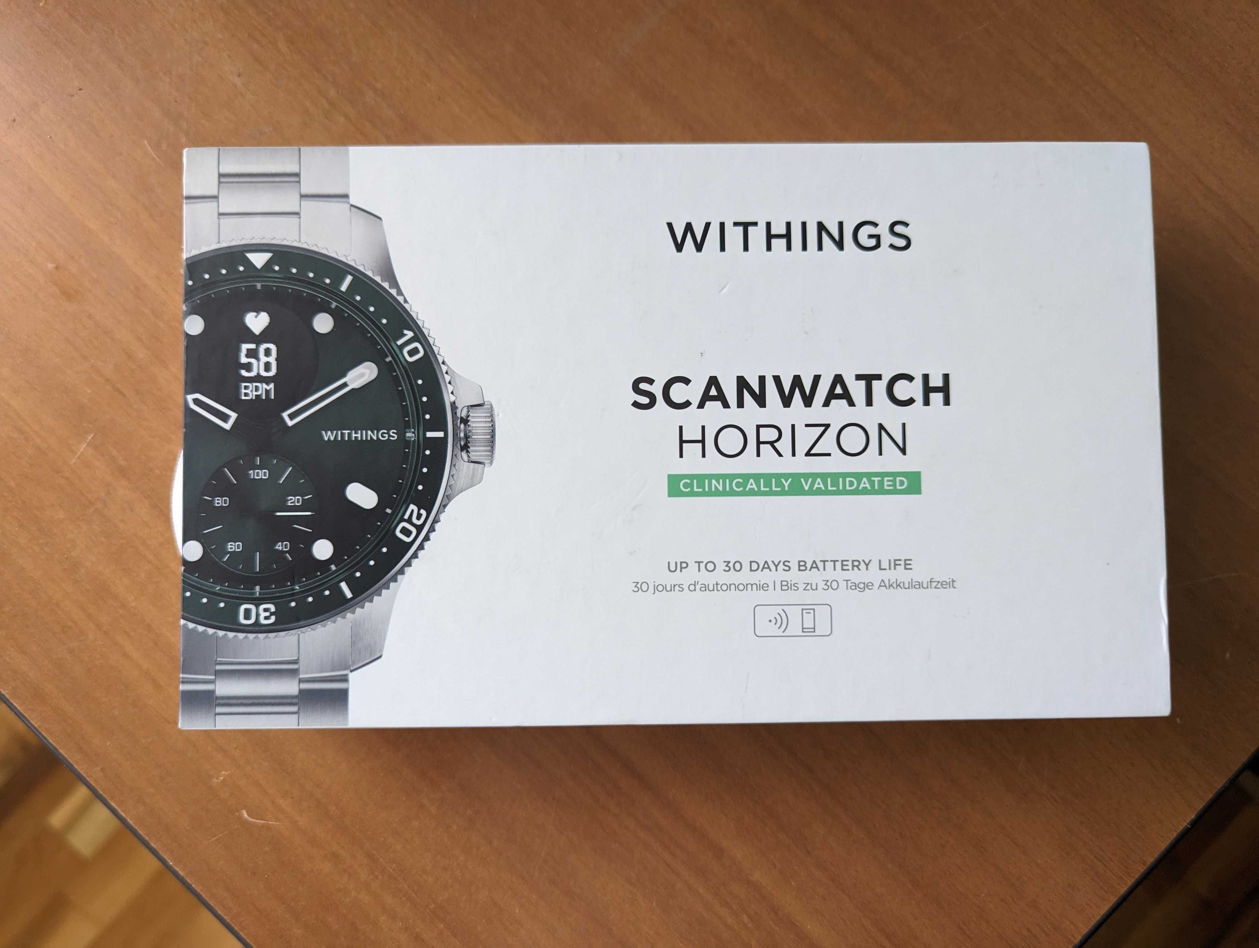 Зелений годинник Scanwatch Horizon