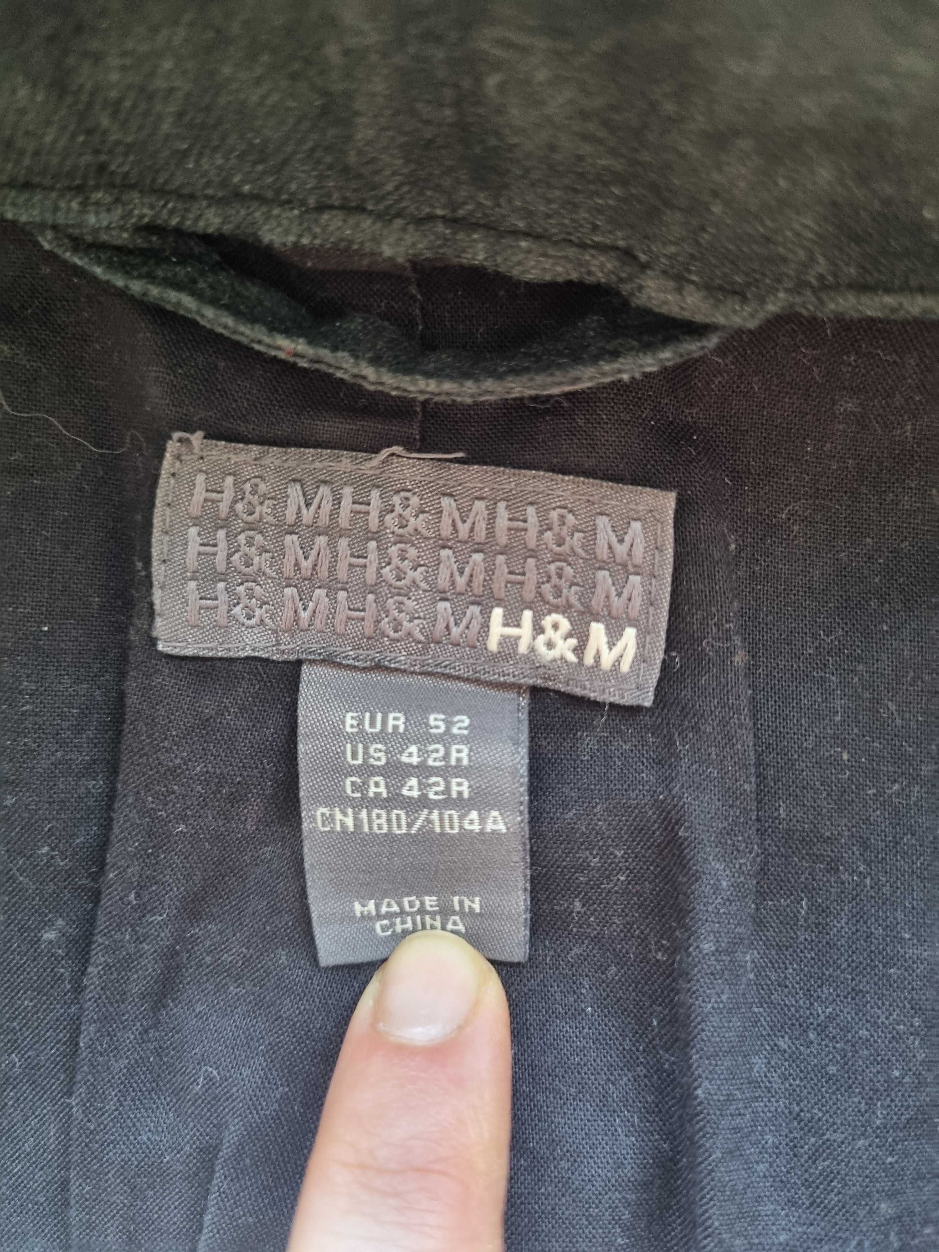 Męska szara kurtka wiosenna przejściowa H&M L kurtka na wiosnę
