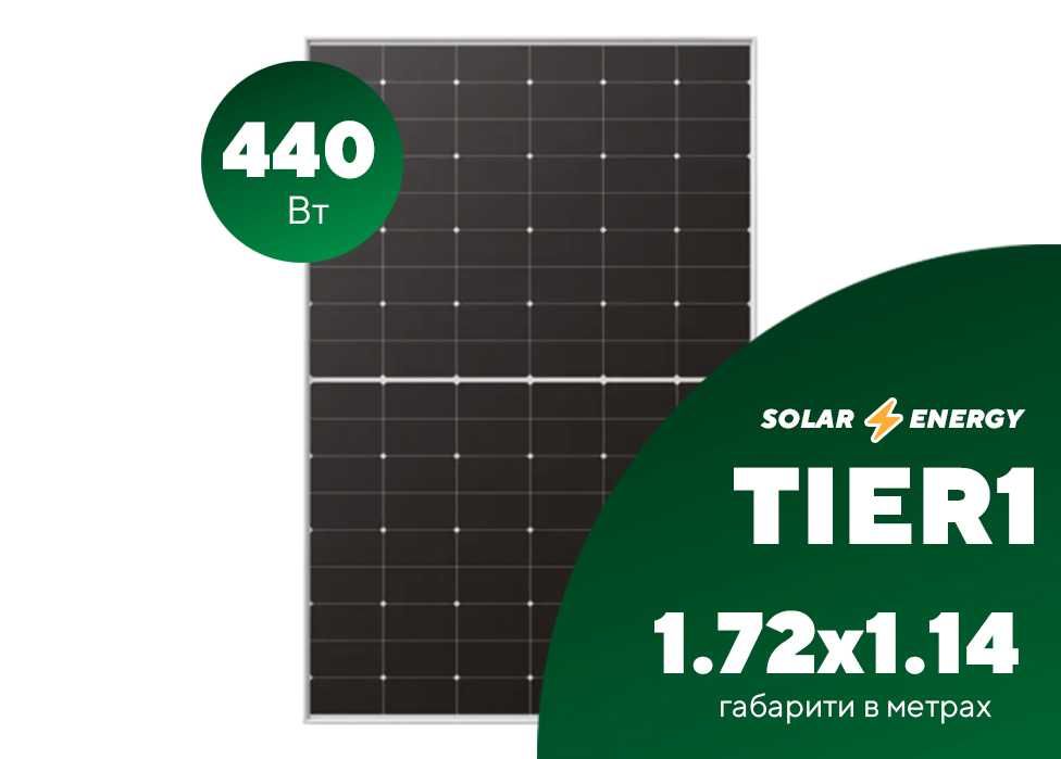 Сонячна панель Longi Solar LR5-54HTH-440M монокристал 440 ват